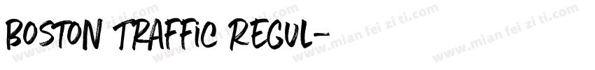 Boston Traffic Regul字体转换